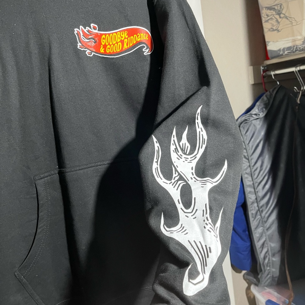 Black “Goodbye & Good Riddance” Graphic Sweater - Picture 3 of 4